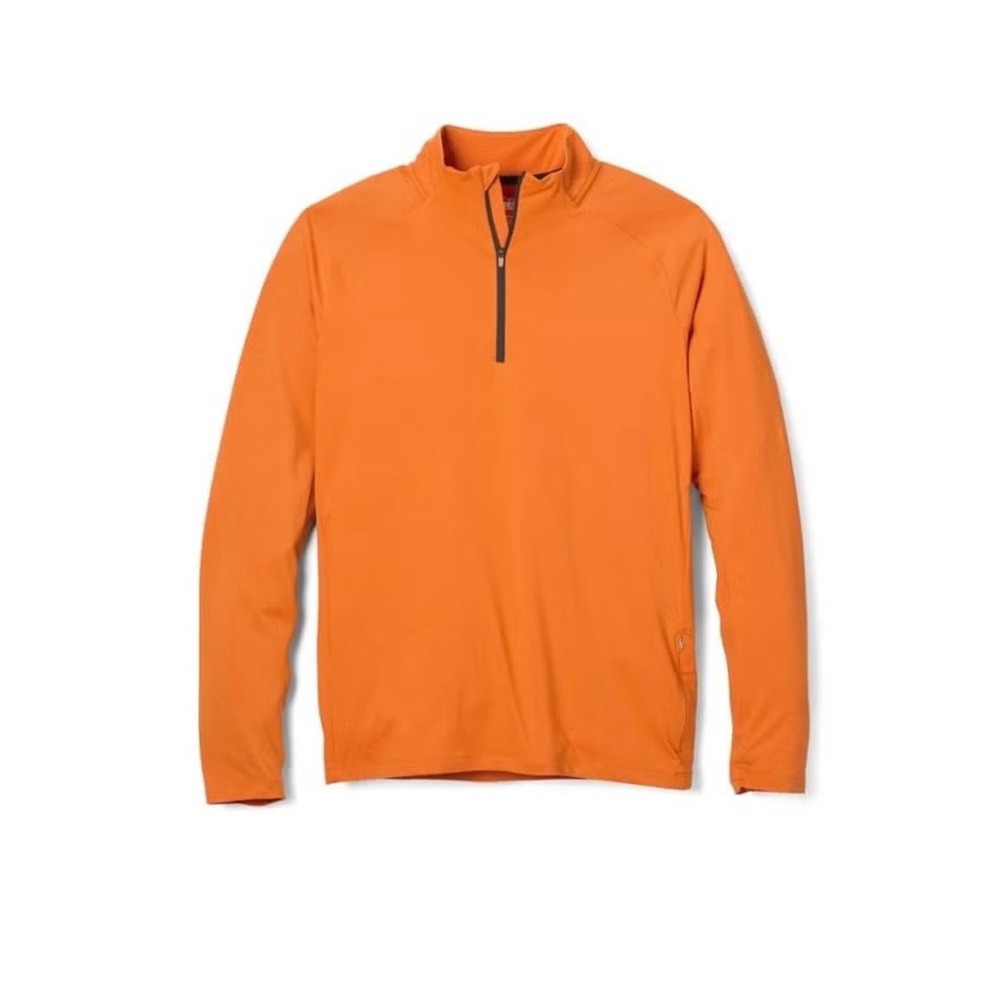 REI Co-op Active Pursuits Quarter Zip Pullover Men XL Tall Burnt Orange Hiking